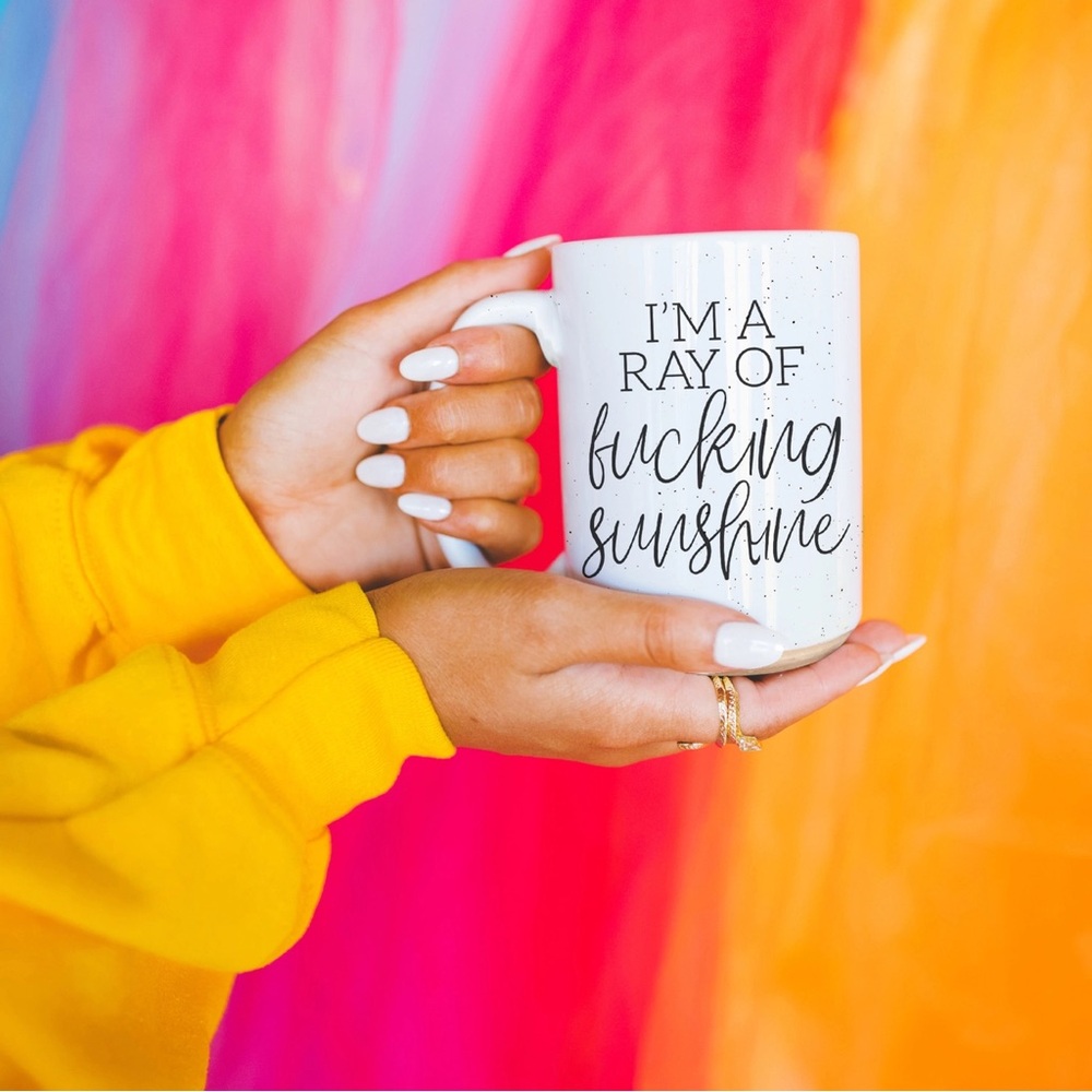 Funny Coffee Mugs, Ceramic, Ray of F'n Sunshine